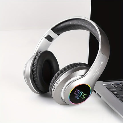 Upgraded Wireless Headphones – Deep Bass, Foldable, Built-In Mic
