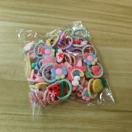 40-60pcs Cartoon Girl Headband Set