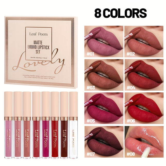 8-Piece Matte Liquid Lipstick Set