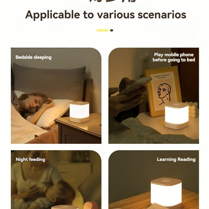 Touch-Control LED Night Light with Rechargeable Power Bank