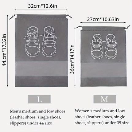 10-Piece Travel Shoe Storage Bags
