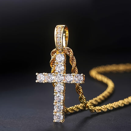 ICED CHICS Golden Cross Necklace