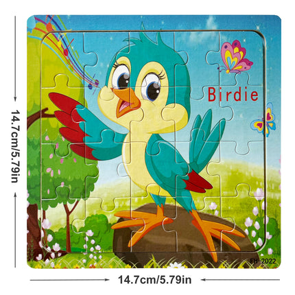 20-Piece Wooden Jigsaw Puzzles – Fun Learning for Kids! - Monti Bargains
