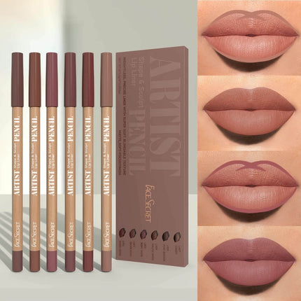 6-Piece Nude Lip Liner Set