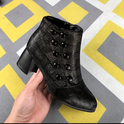 Chic Chunky Heel Ankle Boots