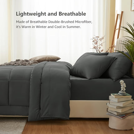 All-Season Hotel-Quality Comforter - Lightweight & Breathable