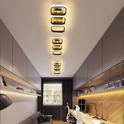 Modern Triangular LED Ceiling Light – Adjustable 3-Color
