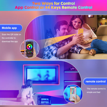 Music-Synced LED Strip Lights - Ultimate Color Experience
