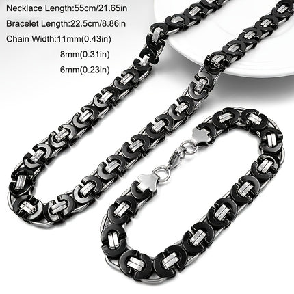 Classic Men's Egyptian Byzantine Jewelry Set