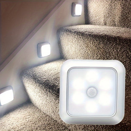 6LED Motion Sensor Night Light - Wireless Wall Lamp