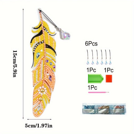 6 Pcs LazyFold Diamond Painting Bookmarks
