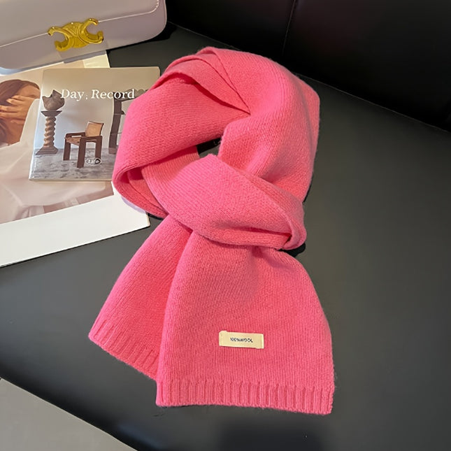 Luxurious 100% Pure Wool Knit Scarf