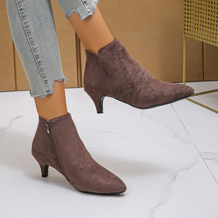 Elegant Pointed Toe Ankle Boots