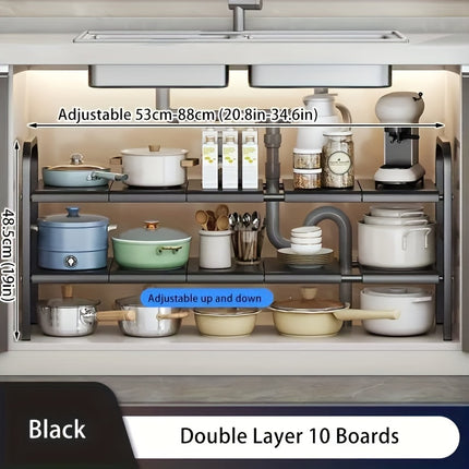 Expandable Sink Storage Rack Set