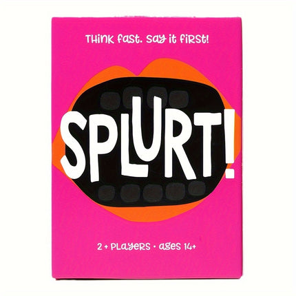Think Fast, Speak First! Fun Party Card Game