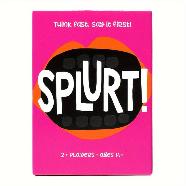 Think Fast, Speak First! Fun Party Card Game