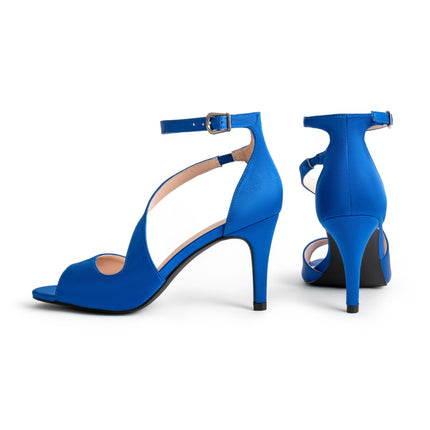 Elegant Peep Toe Stiletto Sandals