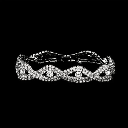 Elegant Rhinestone Evening Jewelry Set