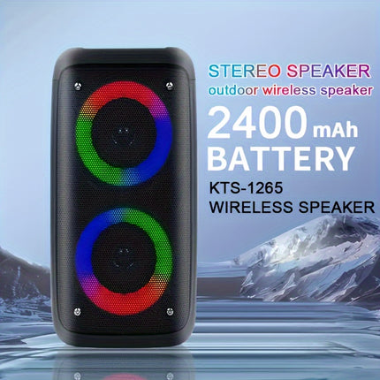 Portable Boombox with Subwoofer