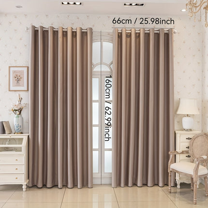 Elegant Beige Blackout Curtains