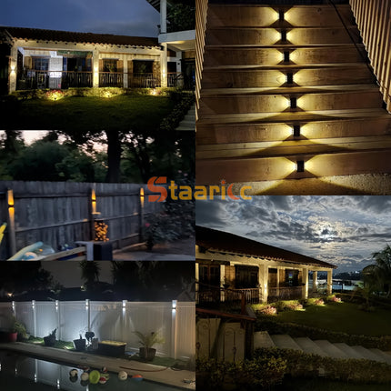 Staaricc Solar Wall Lights – Elegant Outdoor Lighting Solution