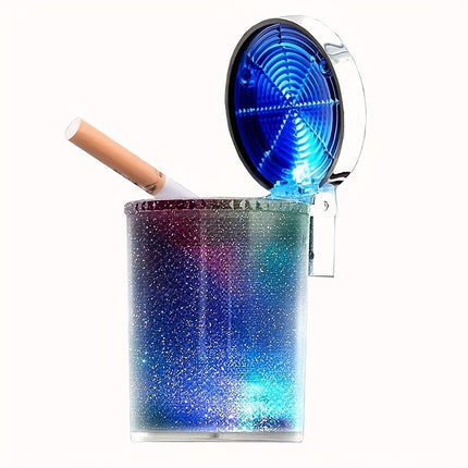 Luminous LED Car Ashtray – Sleek & Smokeless Solution