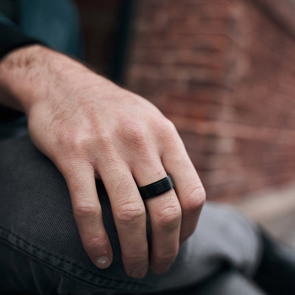 PANASH 8MM Titanium Steel Ring