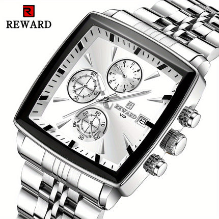 Luxury Blue Rectangle Quartz Watch