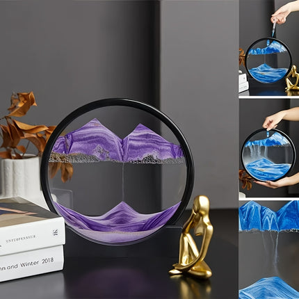 Dynamic Quicksand Desk Decor - Mesmerizing Sand Art Dome