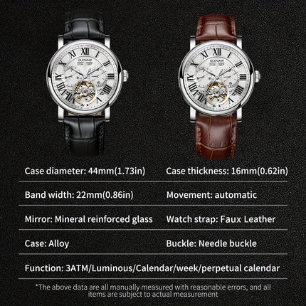 Multi-Dial Automatic Mechanical Watch