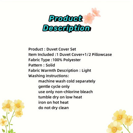 Soft & Durable Bedding Set - Wrinkle Resistant