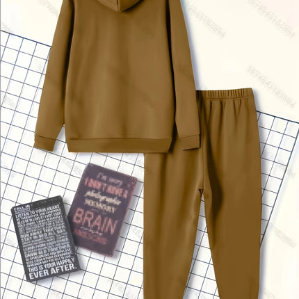 Men's Classic Sporty Casual Printed Hooded Suit