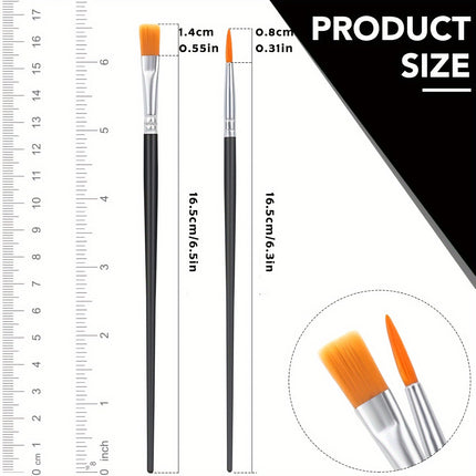 100pc Nylon Paintbrush Set