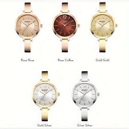 CURREN Women's Golden Quartz Watch