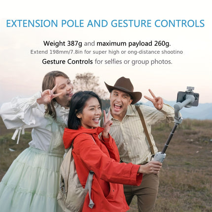 AI Tracking Mobile Stabilizer with Tripod & Extension Rod