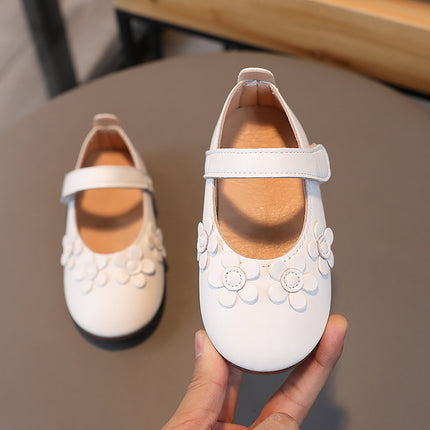 Girls' Mary Jane Flats with 3D Flowers
