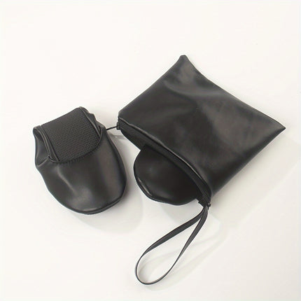 Golden Foldable Ballet Flats