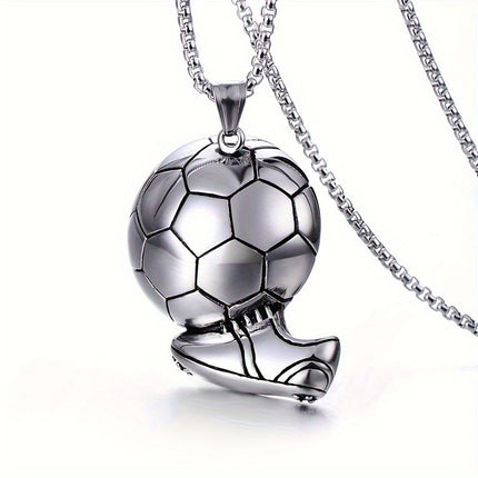 Football Sports Alloy Pendant Necklace