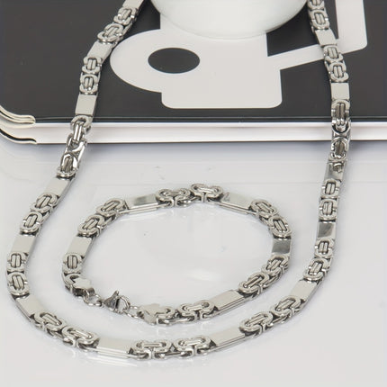 6mm Men's Stainless Steel Chain Set