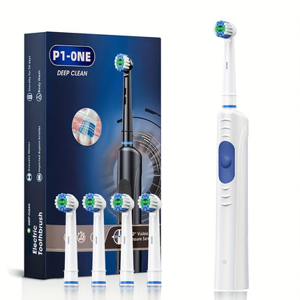 Rechargeable Electric Toothbrush - Smart Deep Cleaning for All