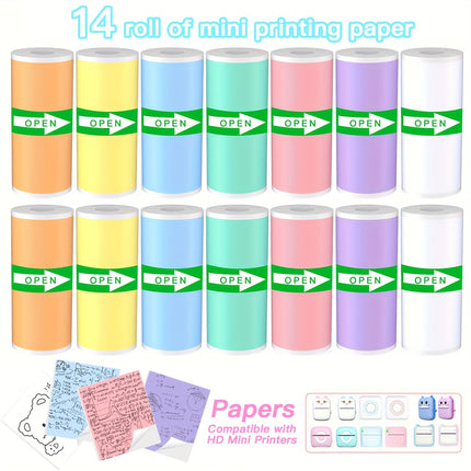 Mini Adhesive Printing Paper Rolls