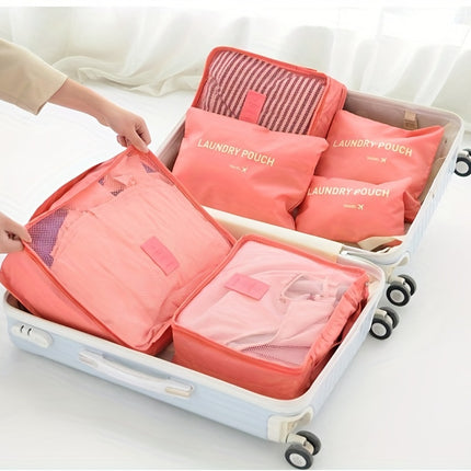 6-Piece Travel Packing Cubes Set