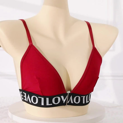 Front Buckle Strapless Bandeau