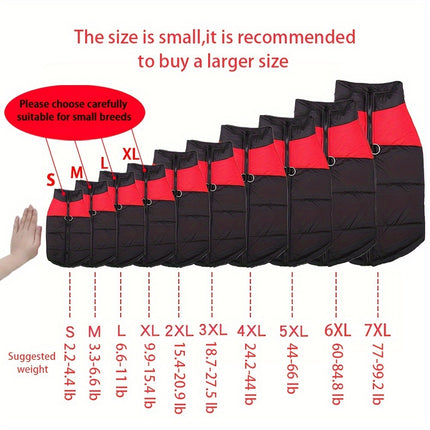 Waterproof Winter Pet Coat for All Breeds - Monti Bargains