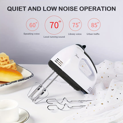 7-Speed Electric Hand Mixer - Perfect for Baking & Cooking