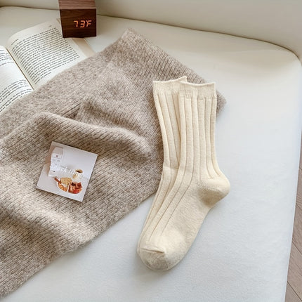 Women's Cozy Wool Blend Winter Socks (2 Pairs)