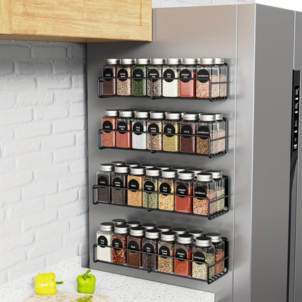 4pcs Adjustable Spice Rack Organizer