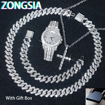 5pcs Men's Punk Fashion Watch Set