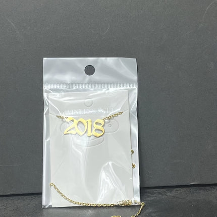 Custom Birth Year Stainless Steel Necklace