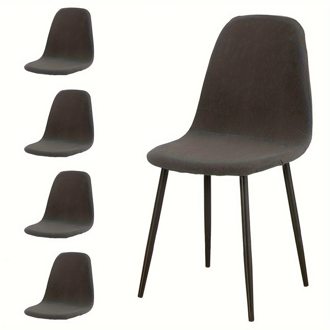 Waterproof Milk Fiber Chair Covers - Set of 4/6